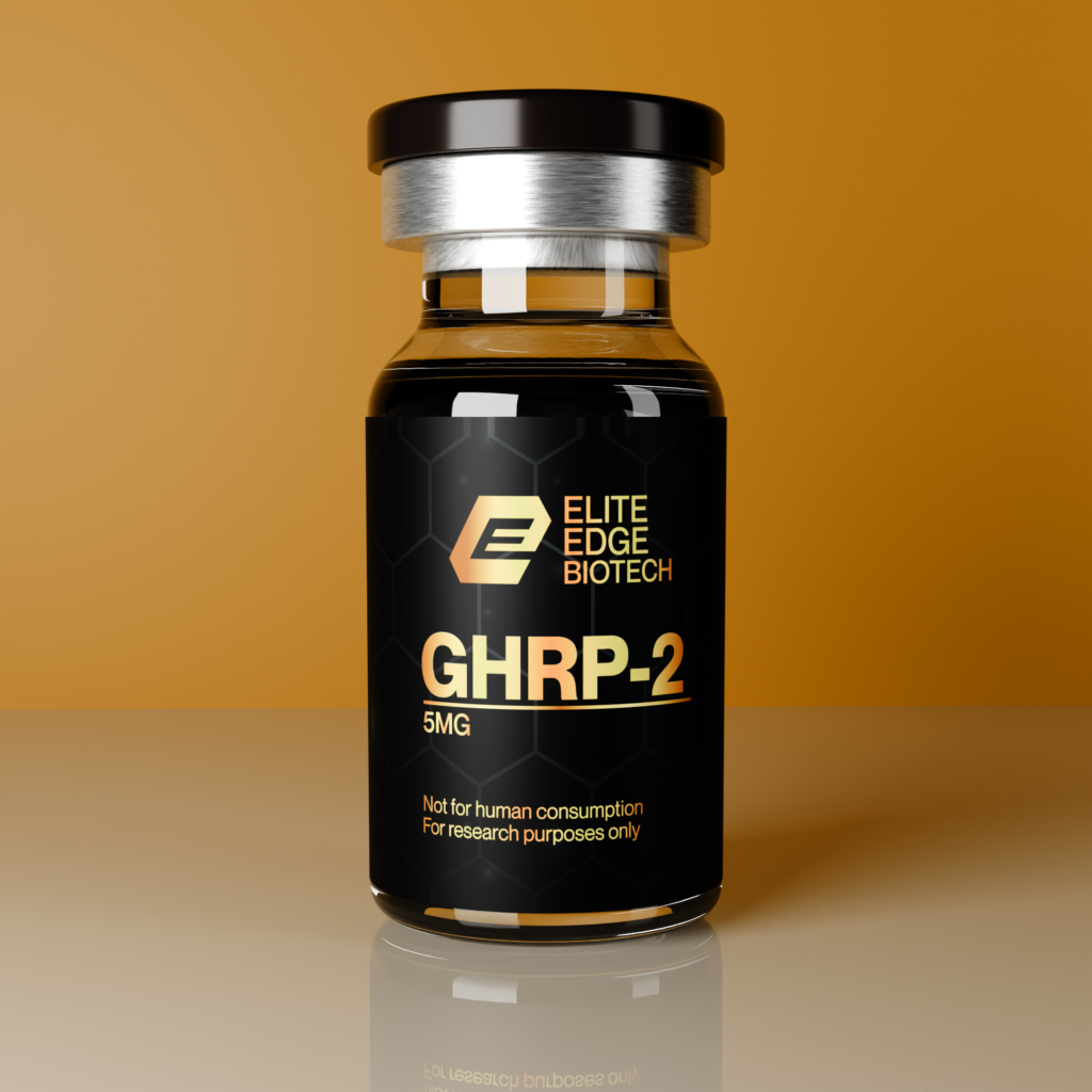 Elite Edge Biotech GHRP-2 5mg research peptide vial